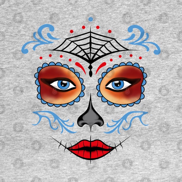 Sugar Skull - Dia de los Muertos by Hispaniola-Fineart